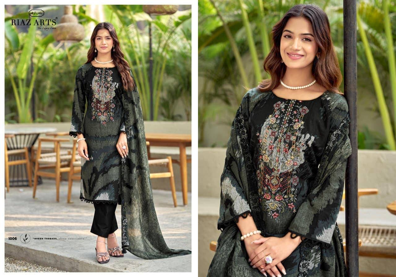 BIN SAEED BY RIAZ ARTS 1001 TO 1006 Series Beautiful Festive Suits Stylish Fancy Colorful Casual Wear & Ethnic Wear Cotton Cambric Lawn Print Dresses At Wholesale Price